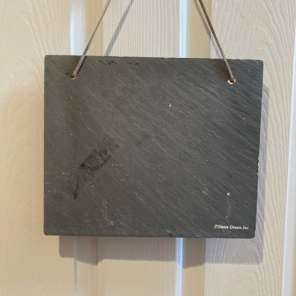 EUC Slate Snowman Welcome Sign - Picture 2 of 5